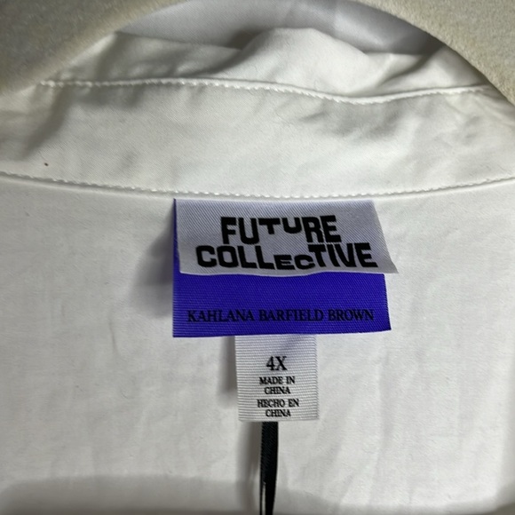 NWT 4x plus white future collection top - Picture 2 of 6